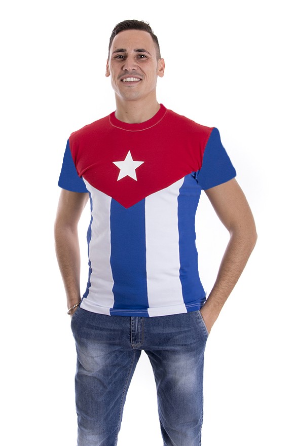 Tričko s kubánskou vlajkou